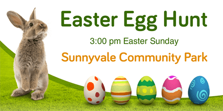 easter hunt egg sign yard flyer banner signazon religious template 1152 designs