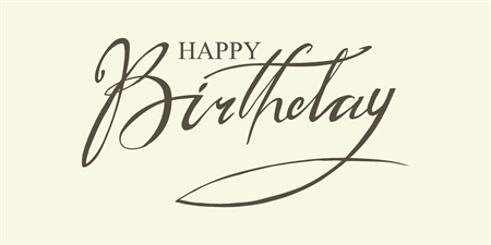 Elegant Birthday Wishes Banner - Signazon