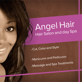 African American Hair Salon Flyer
