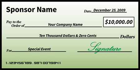 Oversized Check Template Free Giant Check Template