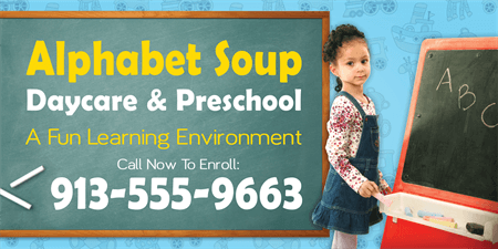 Day Care Banners, Child Care Banners - Signazon.com