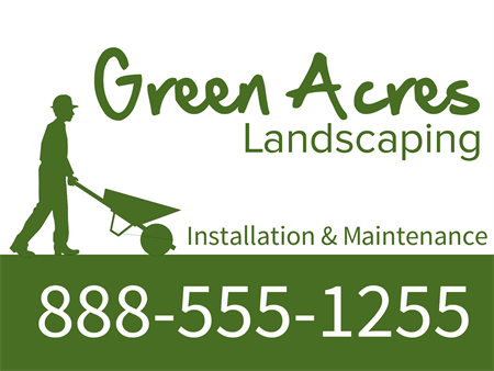 Landscaping Yard Signs - Custom Landscape Lawn Signs - Signazon.com